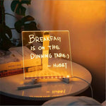 Acrylic DIY Note Board LED Night Light