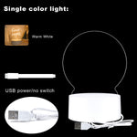 LED Light Note Board ! Night Light Luminous Handmade Writing Board
