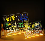 Luminous Billboard Erasable Led Fluorescent Board Night Market