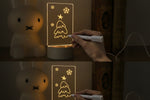 LED Light Note Board ! Night Light Luminous Handmade Writing Board