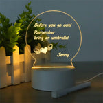 LED Light Note Board ! Night Light Luminous Handmade Writing Board