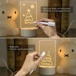 LED Light Note Board ! Night Light Luminous Handmade Writing Board
