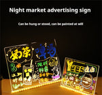 Luminous Billboard Erasable Led Fluorescent Board Night Market
