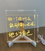 Acrylic DIY Note Board LED Night Light